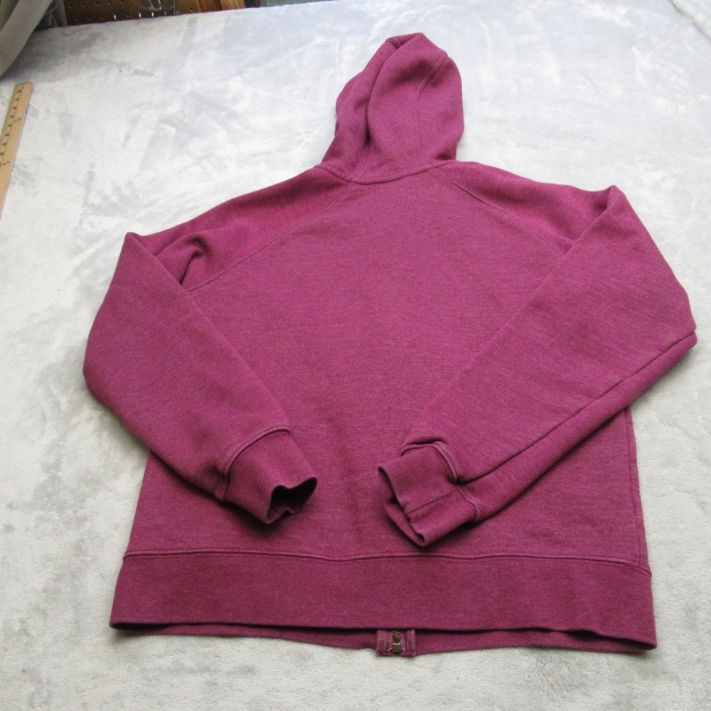 Carhartt Hoodie Womens Small Purple Pockets Raglan Full‎ Zip Fleece Sweatshirt - Picture 3 of 12